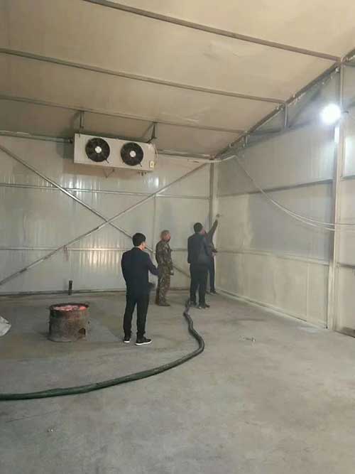 冷庫噴涂聚氨酯保冷嗎(圖1) Q2600噴涂機冷庫噴涂聚氨酯保冷案例
